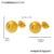 F1698 - Golden Hollow Earrings