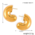 F1500 - Golden Hollow Earrings